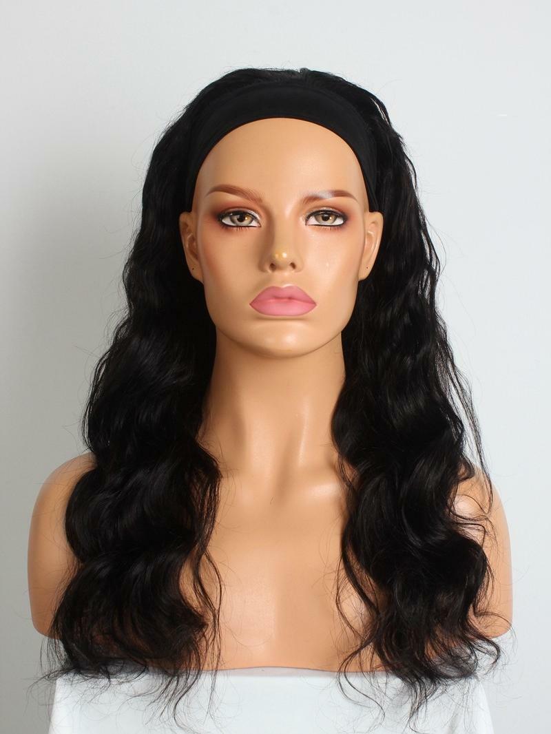 loose wave natural color headband wigs 3