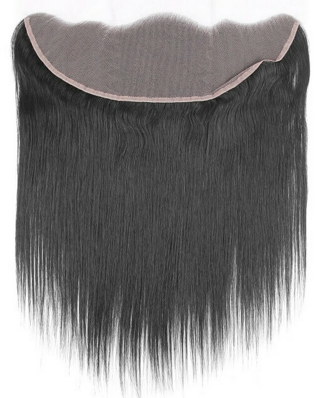 transparent lace natural straight natural color hair frontal 1