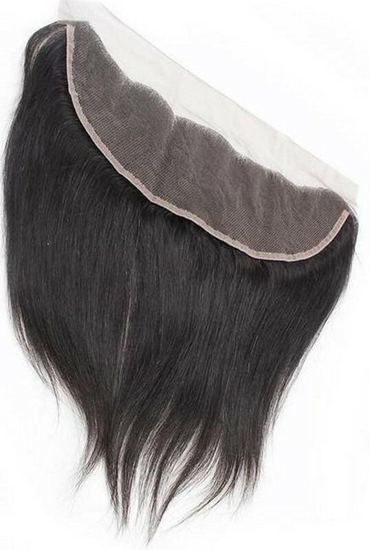 transparent lace natural straight natural color hair frontal 3
