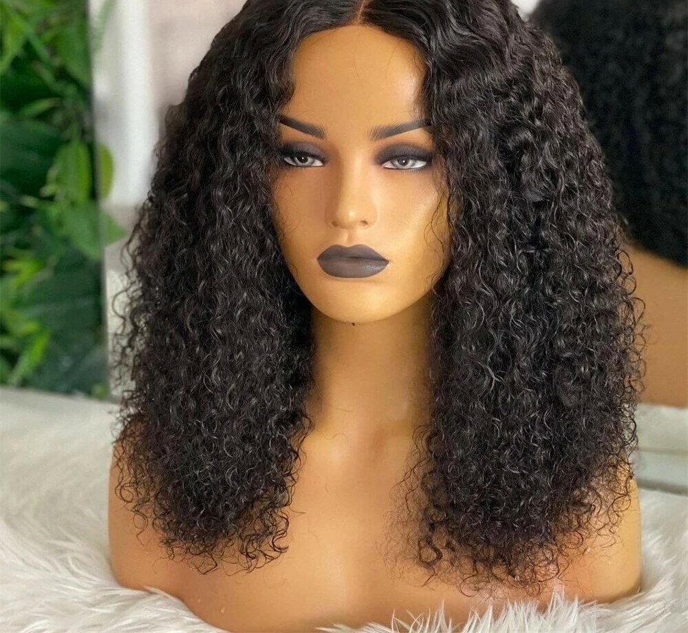 water curly natural color lace closure wigs 4