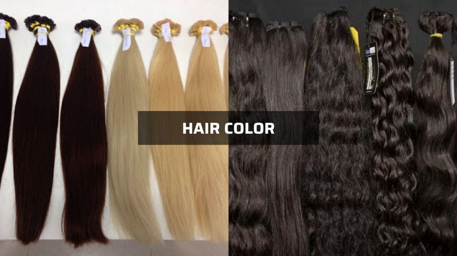 Color of Vietnamese human hair vs Indian human hair