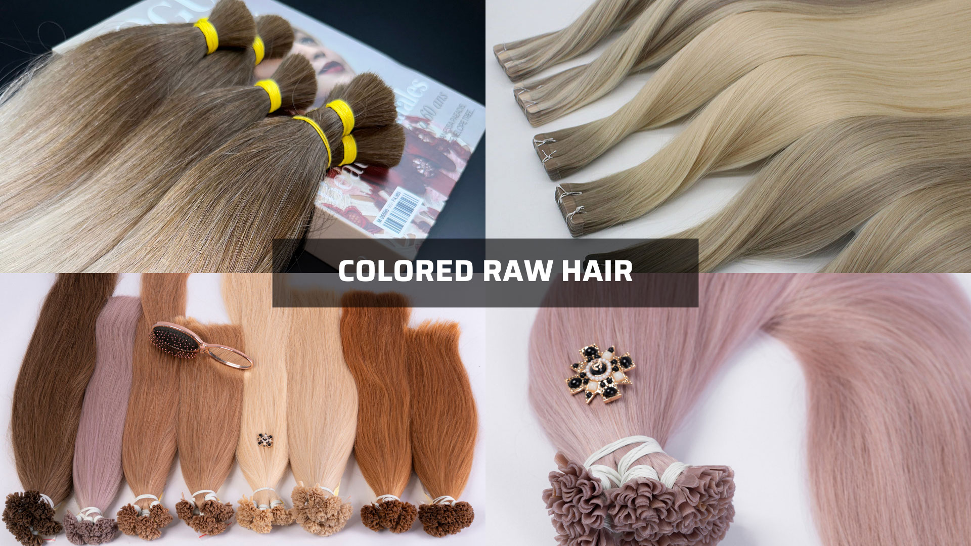 Dyed colored raw hair from wholesale hair vendors