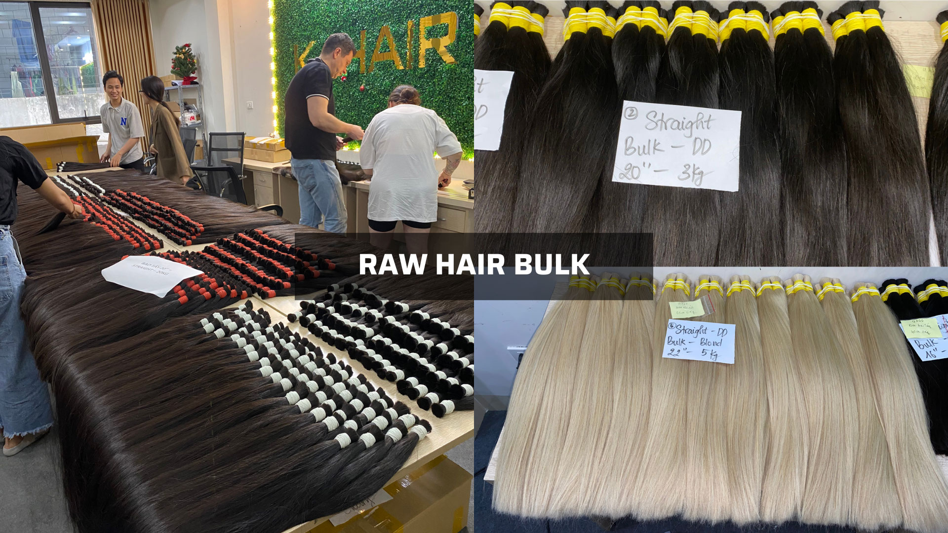 Raw hair bulk from wholesale hair suppliers