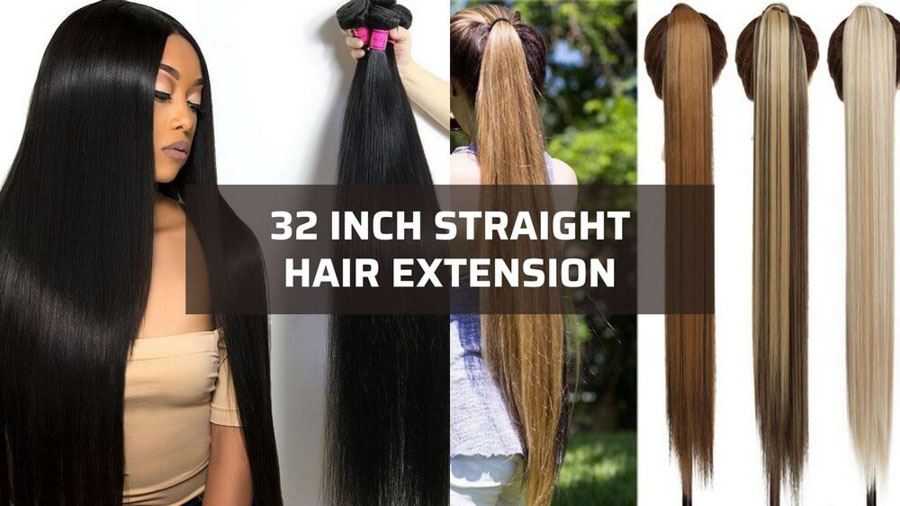 32 inch straight hair extensions