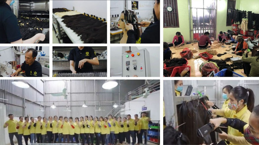 Hair in bulk factories in Vietnam
