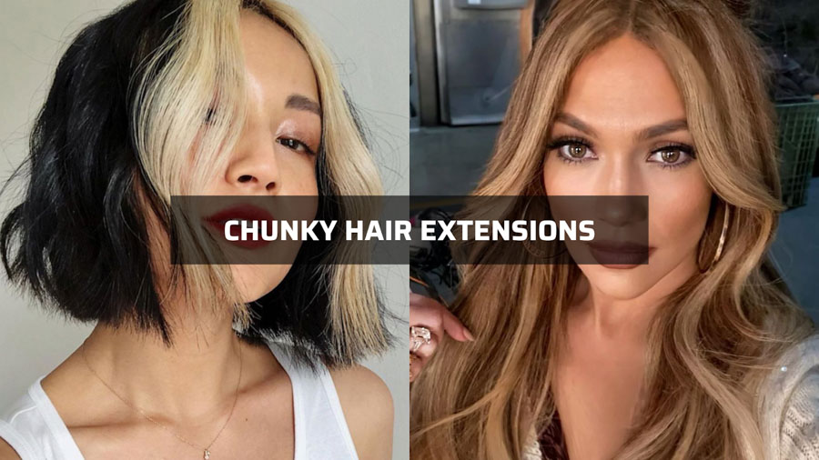 Chunky highlight hair - Human Hair Extension
