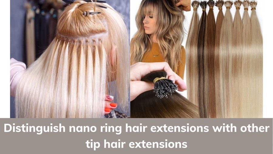 Distinguish nano ring hair extensions