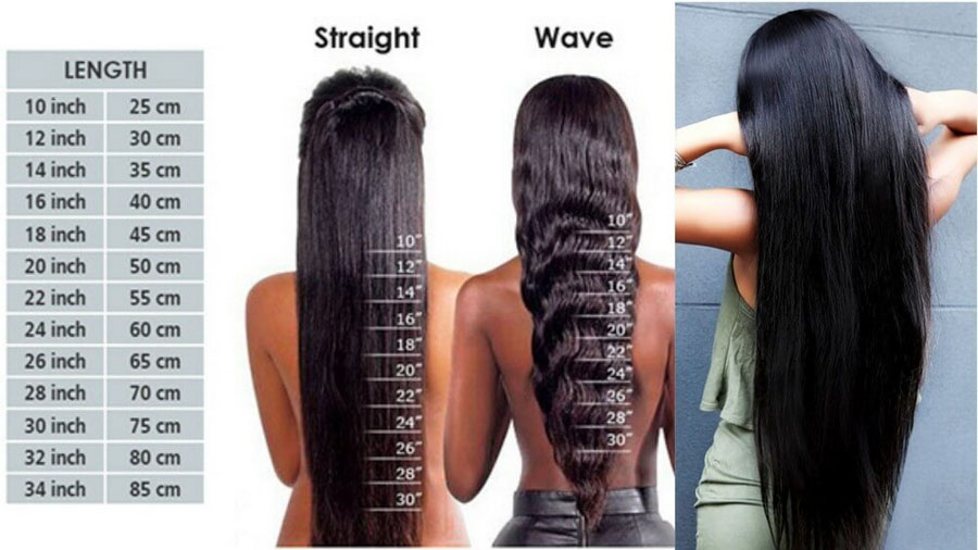 How long is 32 inch hair extension?