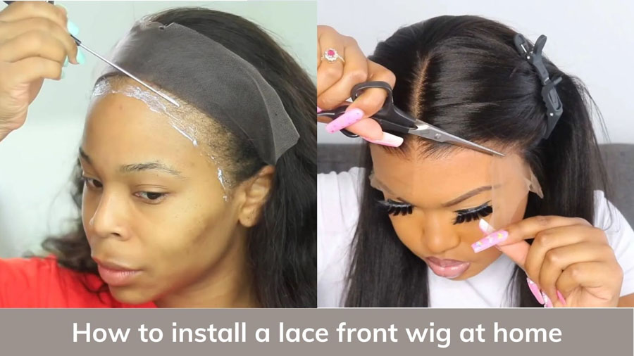 Install a lace front wig at home