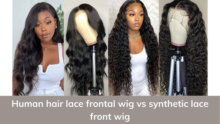Lace frontal vs synthetic lace front wig