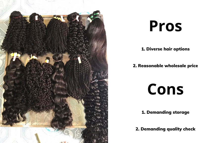 Pros and cons of buying bulk hair