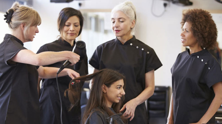 Professionals in hair industry 