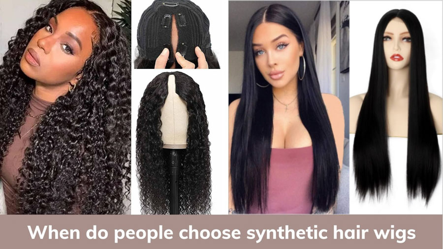 People choose synthetic hair wigs
