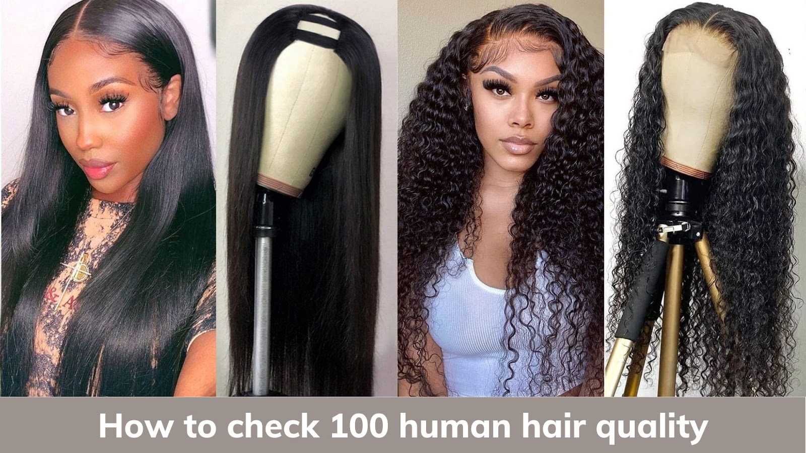 How to check 100 human hair quality