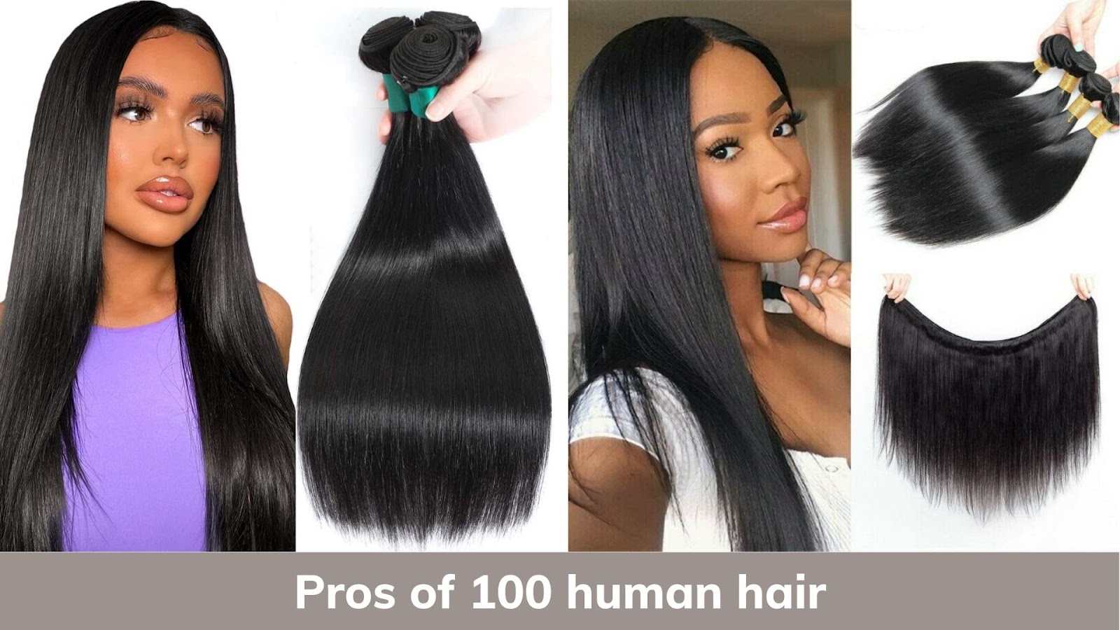 Pros of 100 human hair