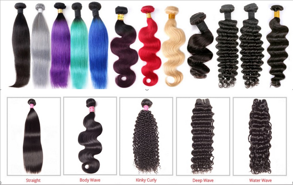 Styles of virgin brazilian hair extensions
