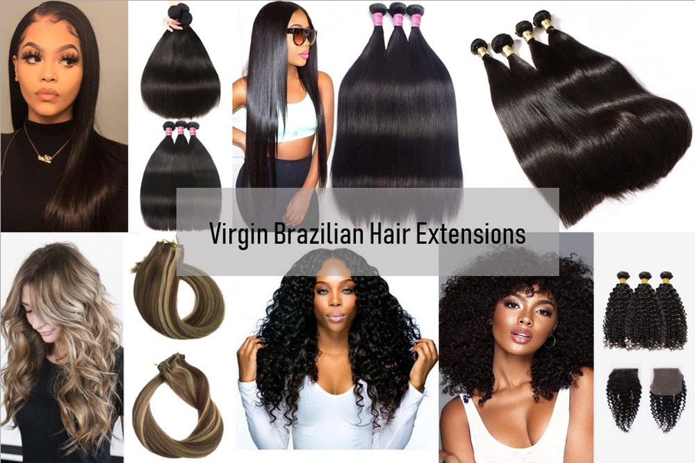 Virgin brazilian hair extensions