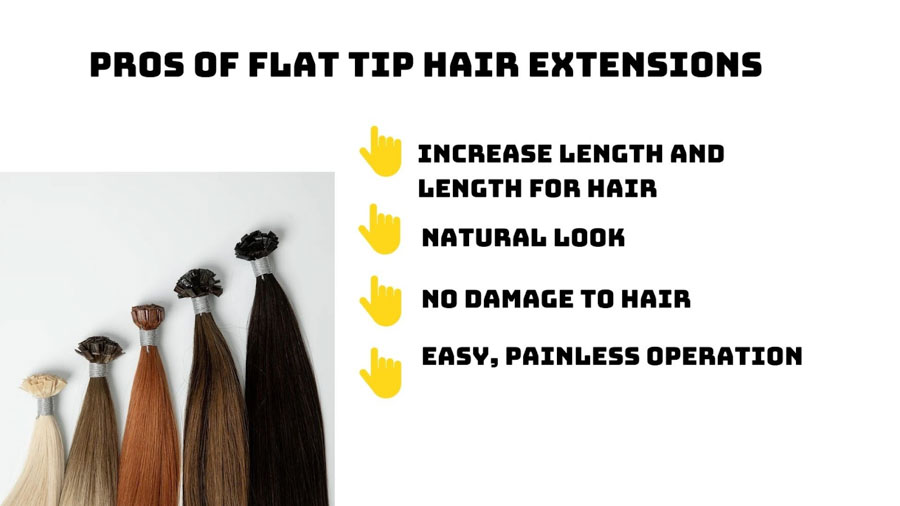 Pros of flat tip hair extensions