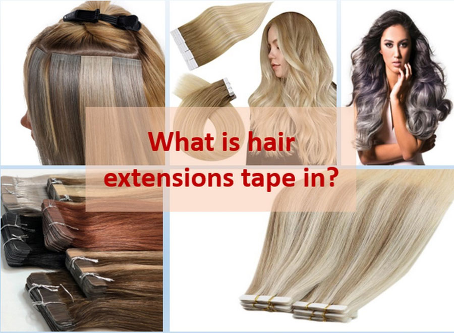 Tape hair extensions with special design