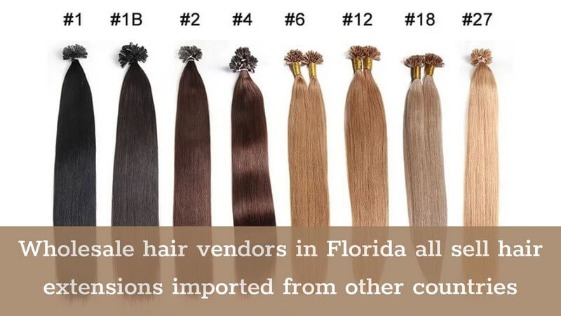 wholesale hair distributors in Florida all sell hair extensions 
