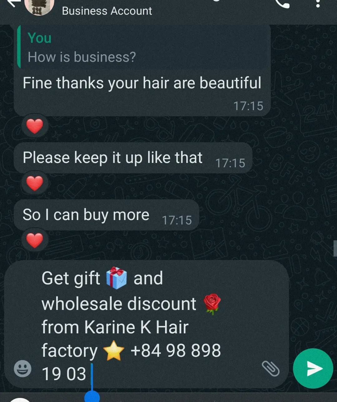 K-Hair customer review