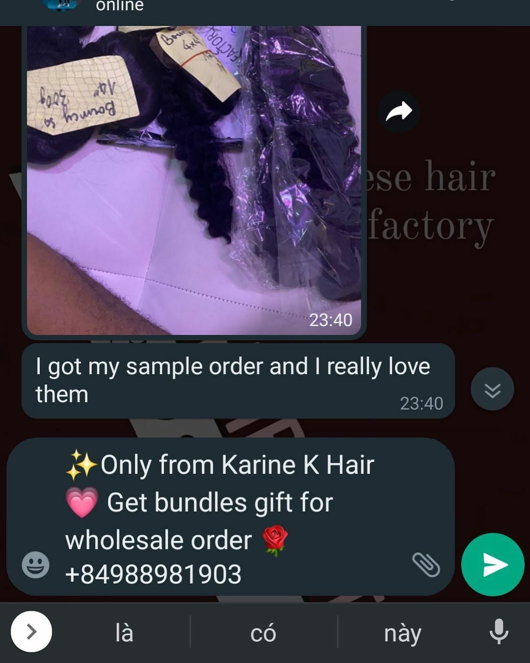 Vietnamese hair vendors feedback