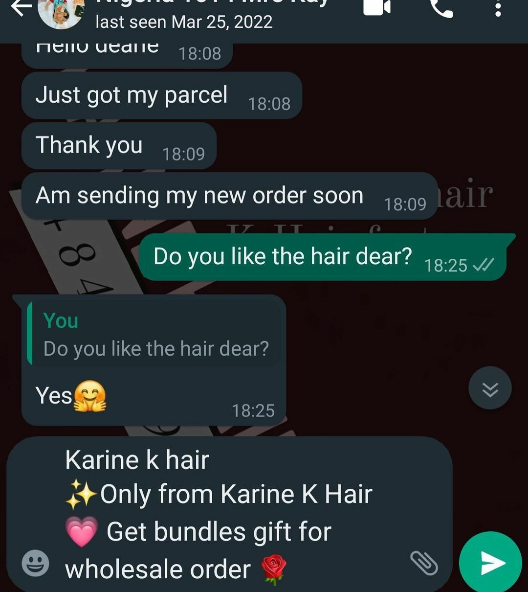 Customer love K-Hair's products