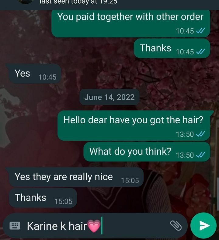 Customers feedback K'hair