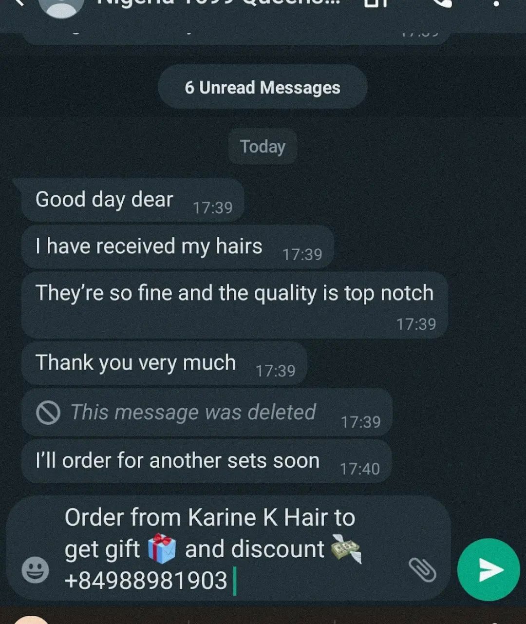 Customer feedback about K-Hair
