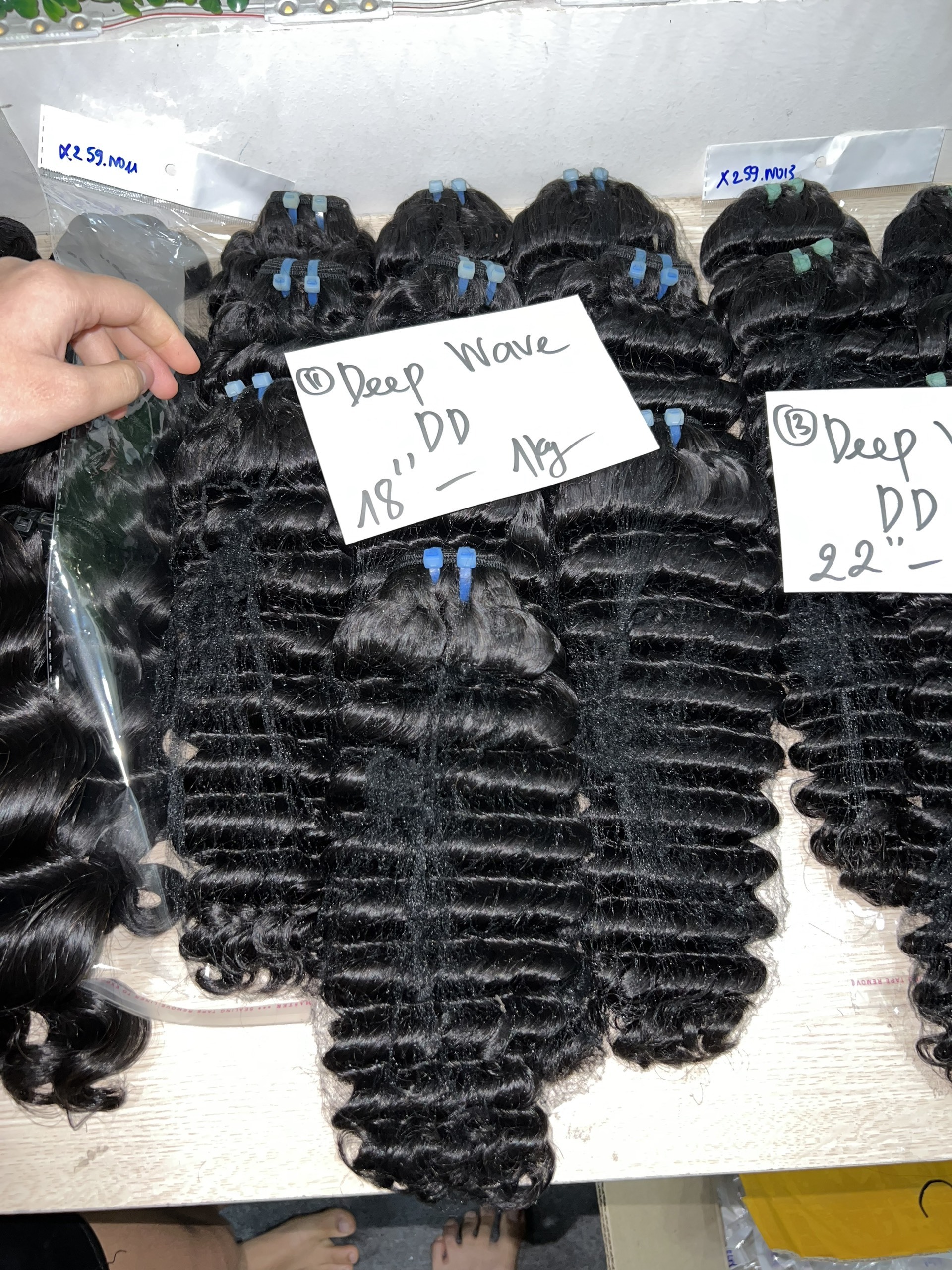 Deep wave hair weave